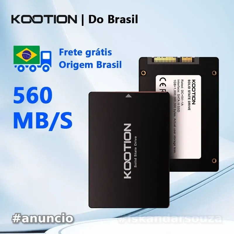 Kootion SSD Sata 3  2.5 Polegada 480 GB