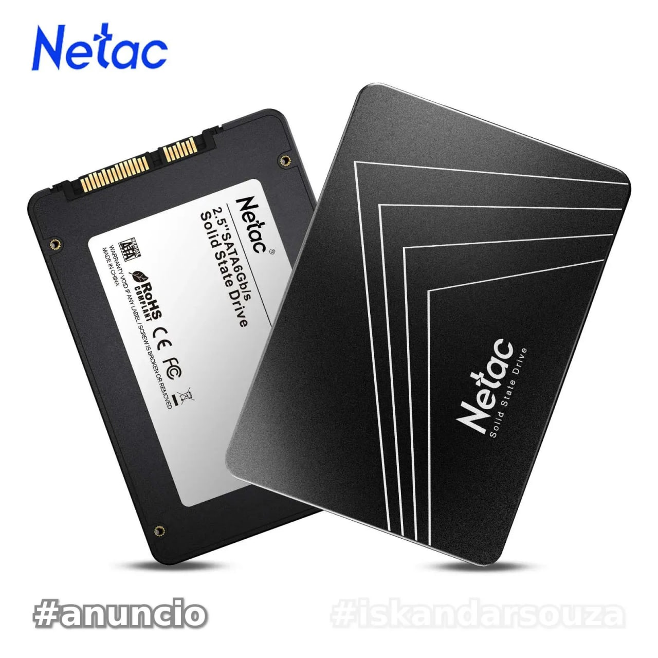 Aliexpress -  SSD Sata 3 NETAC  256GB 512GB