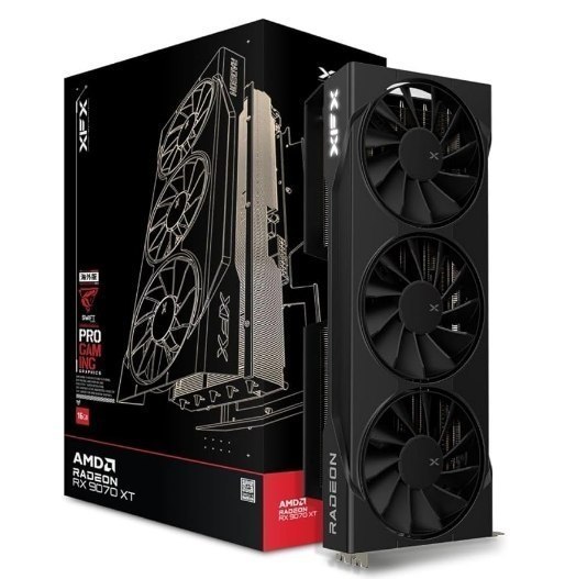 Placa de Vídeo XFX Swift RX 9070 XT TRIPLE FAN GAMING EDITION WITH AMD Radeon, 16GB, GDDR6, HDMI 3xDP, RDNA 4 - RX-97TSWF3B9