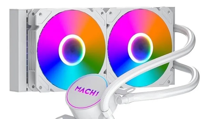 Water Cooler Mach1 Logic Gk240w Rgb 240mm Branco