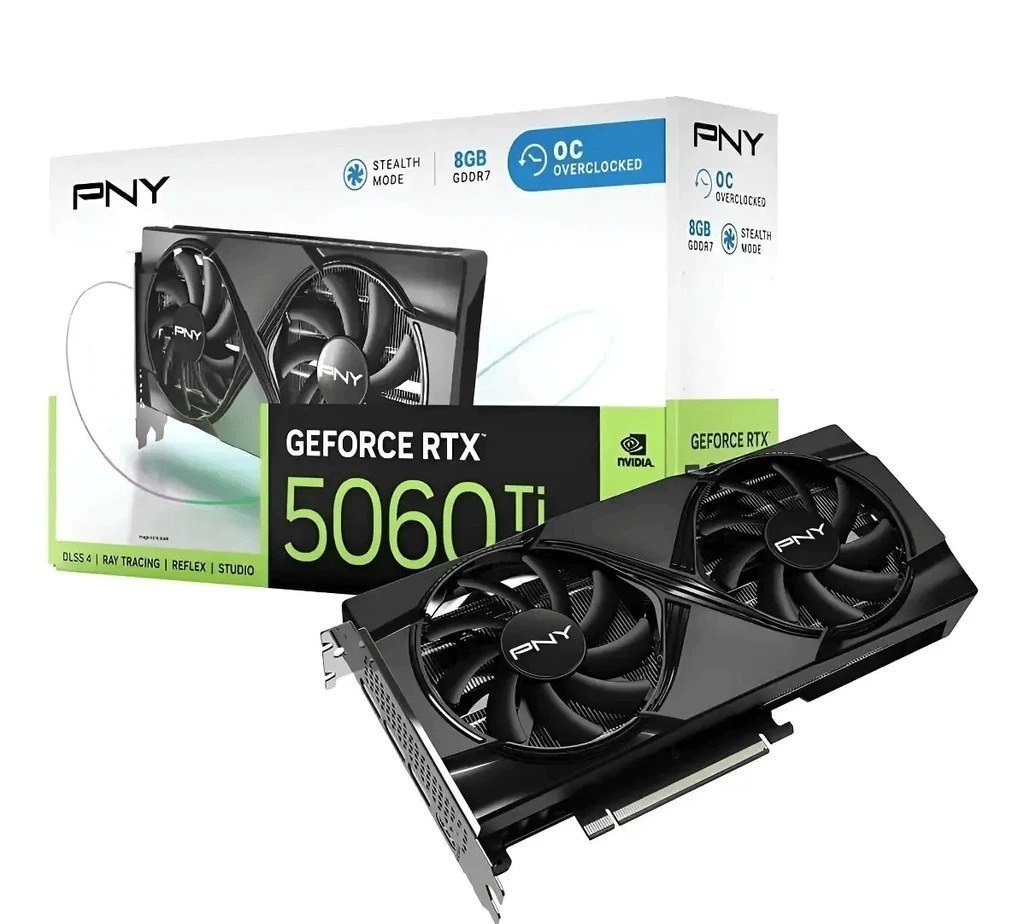 Placa de Vídeo Pny GeForce Rtx 5060 Ti Oc 8Gb Gddr7 Dlss 4