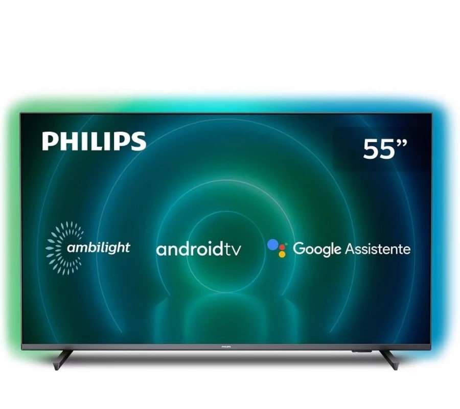 Smart Tv 55 Uhd 4K Philips 55Pug7906 Ambilight Android Tv