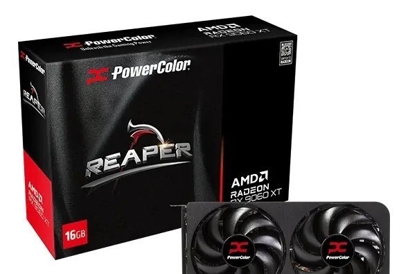 Placa de Video PowerColor Radeon RX 9060 XT Reaper, 16GB, GDDR6, 128-bit, RX9060XT-16G-A-NAC