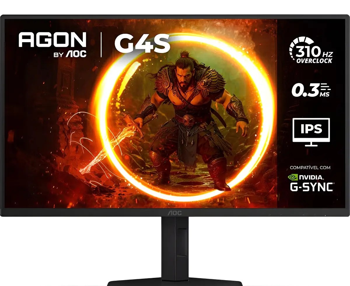Monitor Gamer AOC AGON G4S 25 310Hz 0.3ms HDR10 IPS Base Ajustável 25G4SP