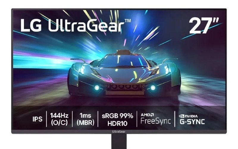 Monitor LG UltraGear 27 144Hz 27G411A-B, FHD, 1ms MBR, NVIDIA G-SYNC, AMD FreeSync, HDR10