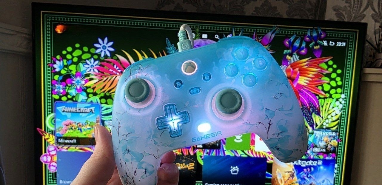 Controle GameSir T7 Pro Floral para Xbox com Joystick de Efeito Hall para Xbox Series X, Xbox Series S, Xbox One X  Console de jogos S