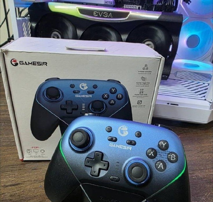 Gamesir Super Nova Controle Com Dock sem fio Hall Effect, 1000mAh. Gatilho com ajuste, Girosópio, Faceplate removível, supernova