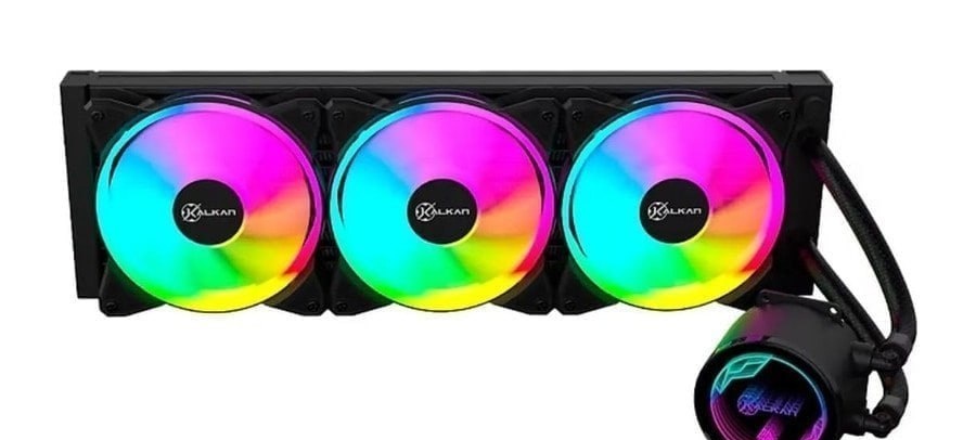 Water Cooler Kalkan Iota V2 360 Rgb 360mm Tdp 280w Preto