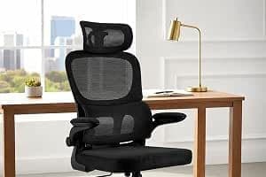 Amazon  Laruno Home - Cadeira de Escritório Almirante P600 Mesh Reclinável Cinza 150Kg