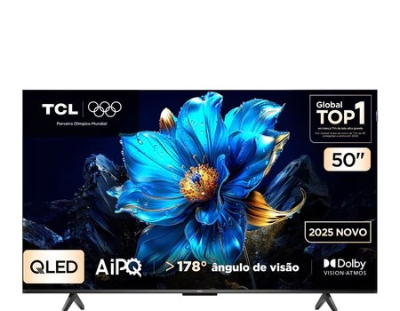 Smart TV 50 50P7K 4K QLED UHD 60Hz com Sistema Operacional Google TV TCL