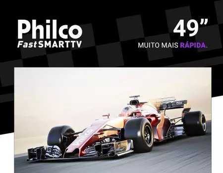 Smart TV Philco P49CRA 49 UHD 4K DLED Cinza com Roku TV HDR10 Bivolt