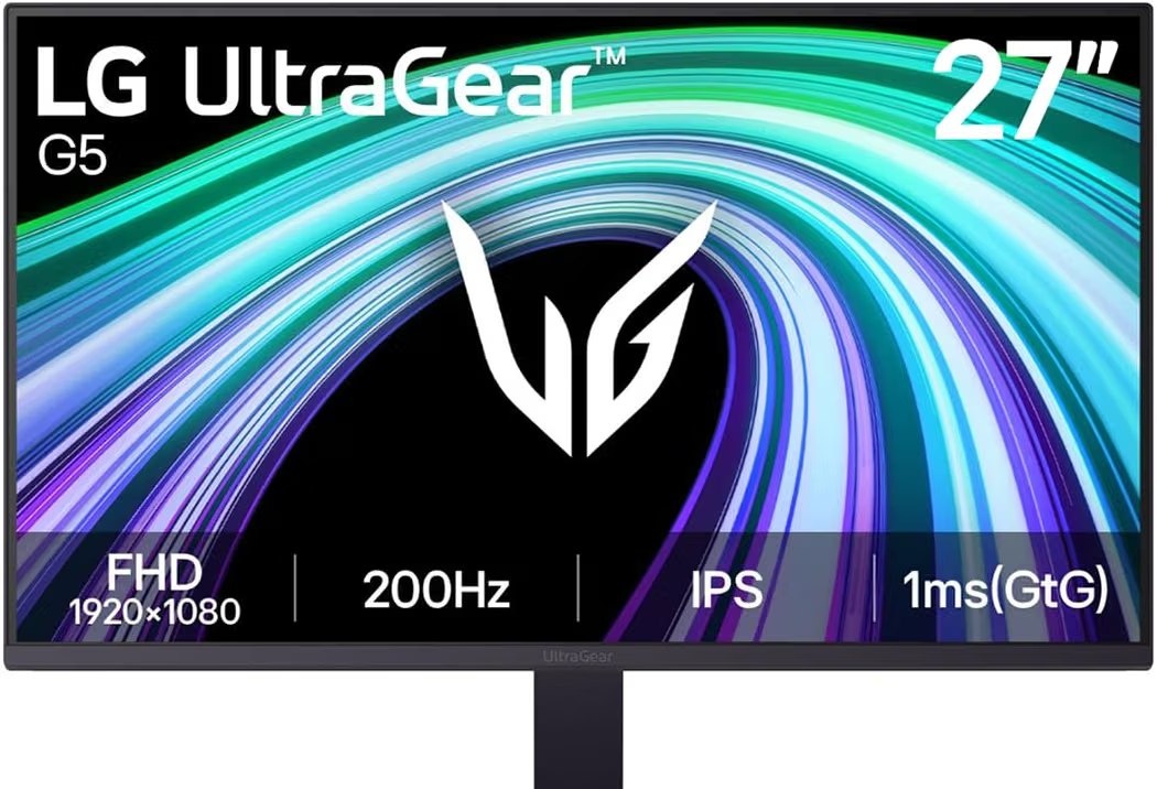 Monitor LG UltraGear - IPS, 27, 200Hz Nativo, 1ms GtG, NVIDIA G-SYNC e AMD FreeSync Premium, HDR10, sRGB 99, Preto- 27G523B