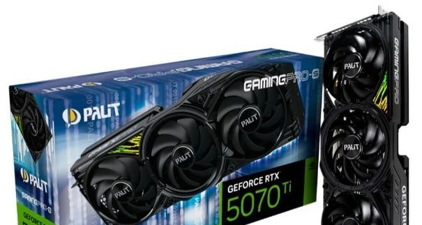Kabum - Placa de Video Palit GeForce RTX 5070 Ti 16GB GamingPro-S GDDR7 256bits - NE7507T019T2-GB2031U RTX5070TI