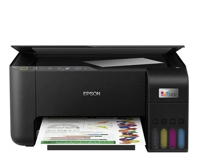 Impressora Multifuncional Tanque De Tinta Color Epson L3250 Preto