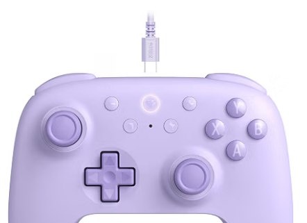Controle 8Bitdo Ultimate 2C Analógicos Hall Effect, Sem Fio, Wired Controller for Windows PC and Android, with 1000Hz Polling Rate, Joysticks and Hall Triggers, and Remappable L4R4 Bumpers Purple