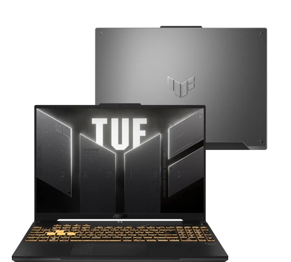 RTX4050 Notebook Asus Tuf Gamer F16 Fx607vu Nvidia RTX 4050 Intel Core 5 210h 16gb Ram 512gb SSD Linux 16 Lcd LED Fhd Nível Ips 144 Hz Rl385