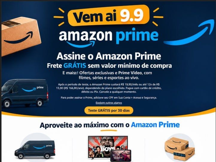 Promoção de assinatura 1 mês gratis