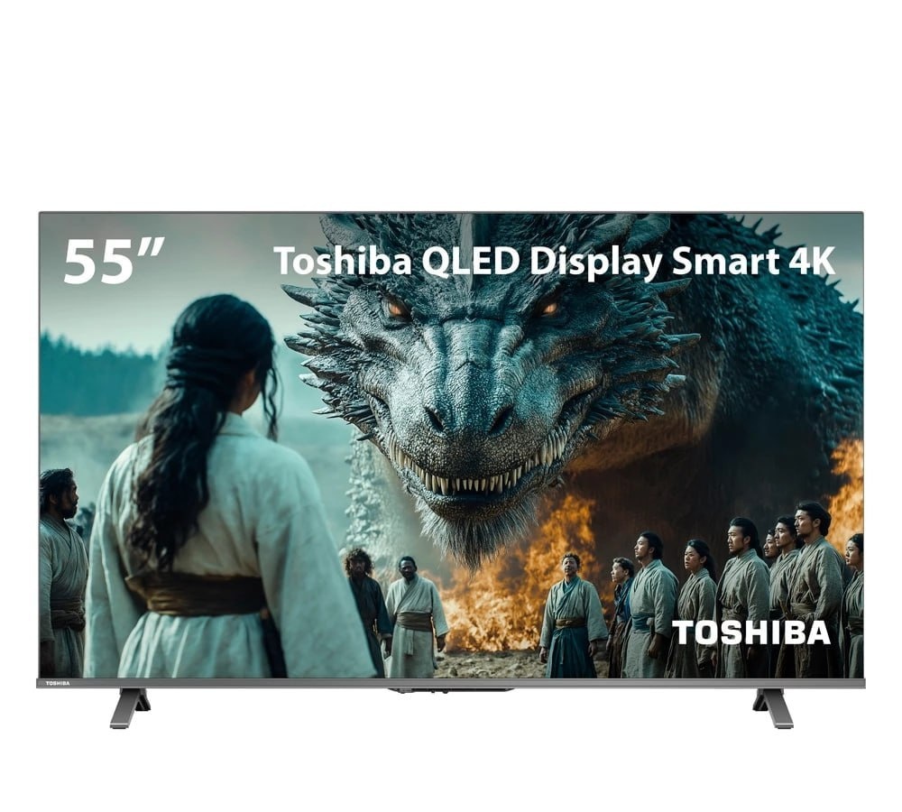 Smart Tv Qled 55 4K Toshiba Google Tv 3 Hdmi 2 Usb Wi-Fi
