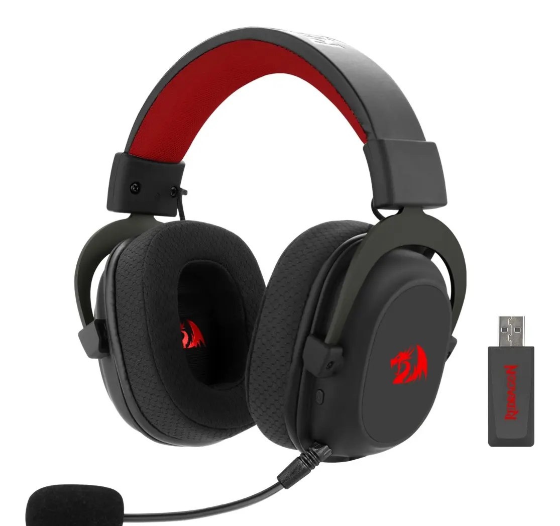 Headset Gamer H510-pro Zeus Pro Sem Fio Preto Redragon