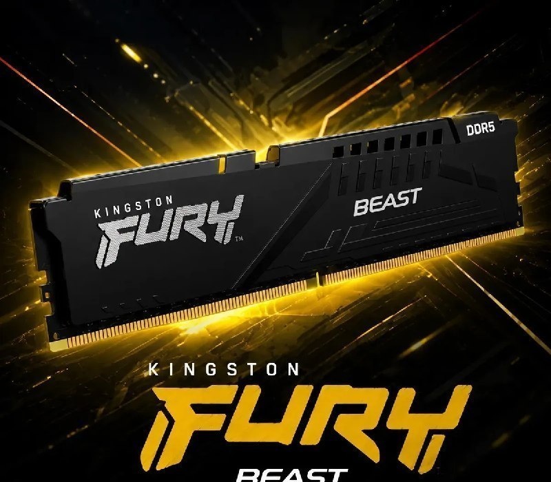 Memória Kingston Fury Beast Ddr5 16gb 5200mhz Kf552c40bb-16