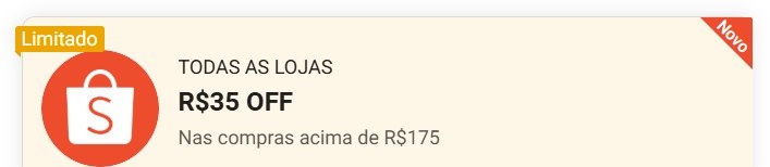 NOVO CUPOM SHOPEE