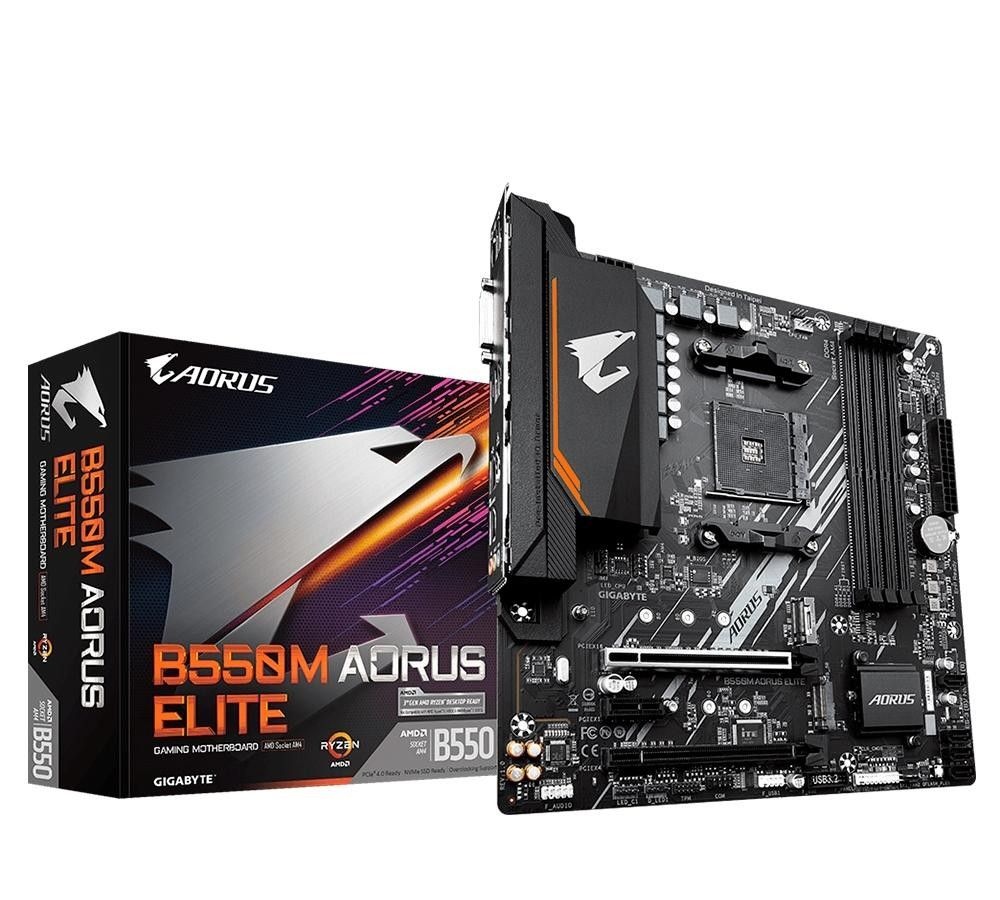 Shopee - Placa Mãe AORUS ELITE AMD AM4 Gigabyte B550M DDR4 Gamer