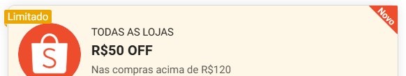 NOVO CUPOM SHOPEE