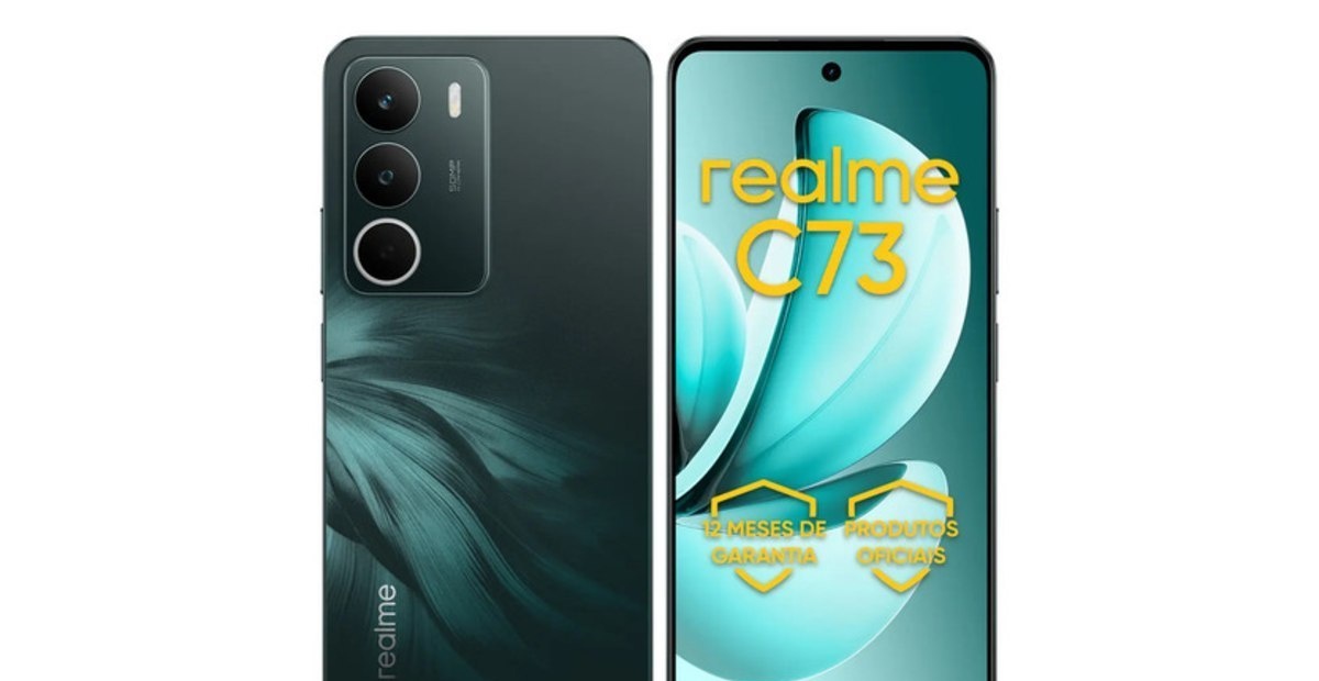 Celular Smartphone Realme C73 128gb 4gb Ram Dual Sim 120hz 6000mAh Verde