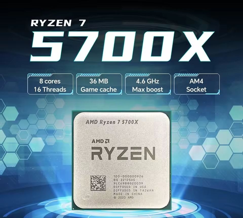 Processador AMD Ryzen 7 5700X 816 4.6Ghz OEM Sbox