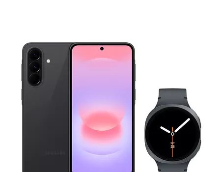 Galaxy A37 5G 256GB - Preto  Galaxy Watch8 BT 44mm - Grafite