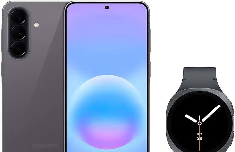 Samsung Combo Galaxy A57 5G 128GB - Cinza  Galaxy Watch8 BT 40mm - Grafite