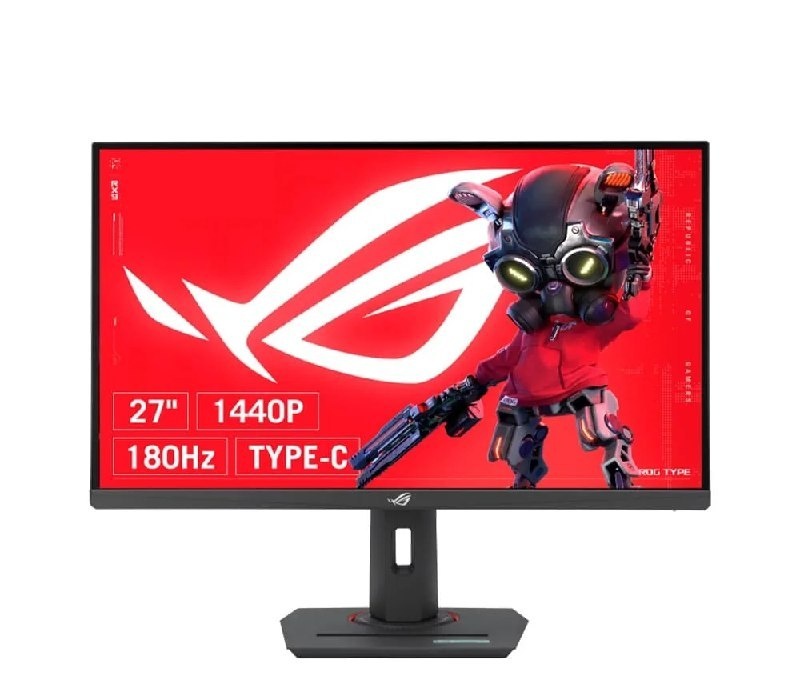 Monitor Gamer ASUS ROG Strix 27, QHD, 180Hz, 1ms, Fast IPS, VRR, G-Sync, FreeSync, HDR 400, USB-C, Altura Ajustável - XG27ACS