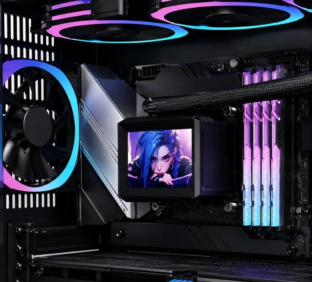 Water Cooler 360mm RGB LCD 3 Fans ARGB Refrigeração Líquida PC Gamer DELTA-CW360LCD