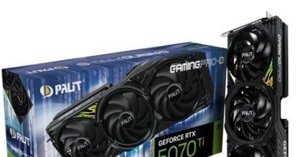 Shopee  TNT - Placa de Video GeForce NVIDIA PALIT RTX5070TI 16GB GAMINGPRO-S GDR7 256BIT 3-DP HD