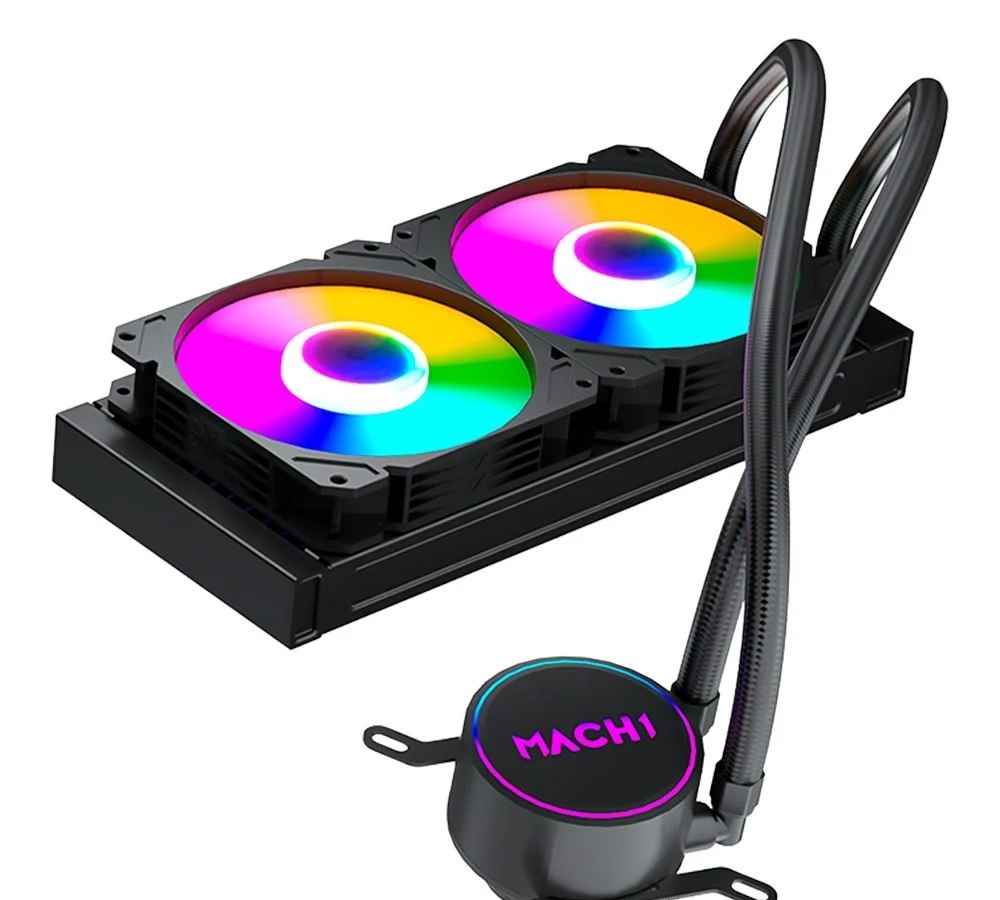 Water Cooler MACH1 Logic, RGB, 240mm, AMD e Intel, Preto - GK240