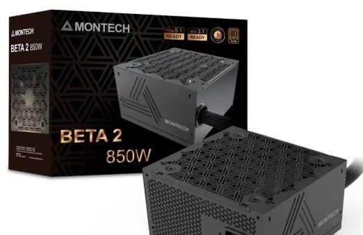 Kabum - Fonte Montech Beta 2, 850W, Preto - BETA2850W