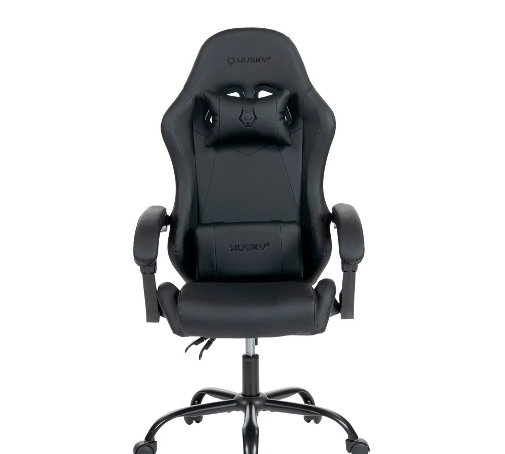 Cadeira Gamer Husky Storm 100, Até 120kg, Almofadas, Reclinável 135º, PU, Preta - HCG100PT