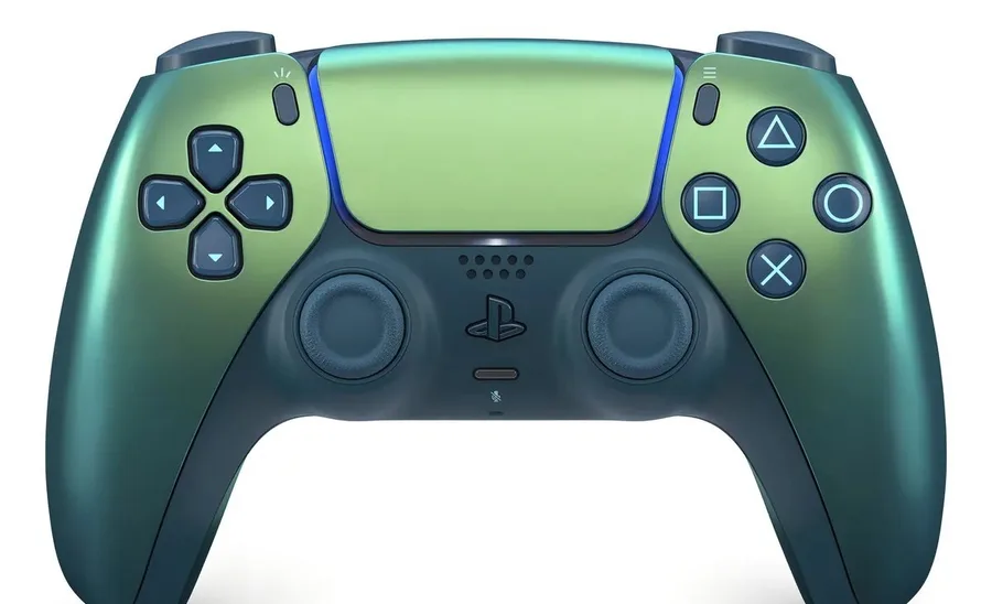Controle sem fio DualSense Chroma Teal PS5 Sony CFI-ZCT1W cor verde Playstation