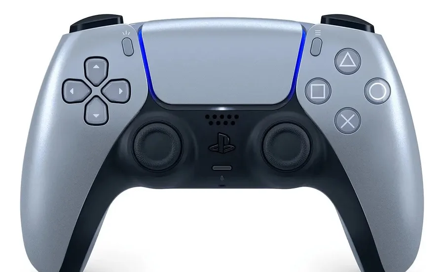 Controle PS5 Sony PlayStation DualSense CFI-ZCT1W Controle Sem Fio Sterling Silver Cor Cinza