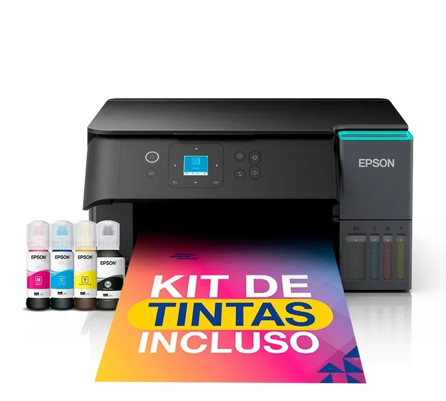 Multifuncional Epson EcoTank L4360 - Wi-Fi Direct, Frente e Verso Automático