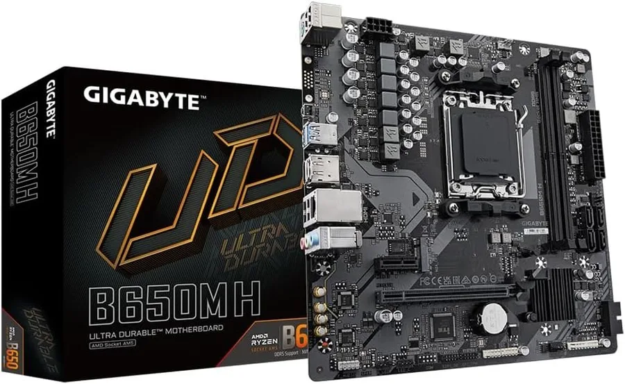 Placa-Mãe Gigabyte B650M H, AMD, Micro ATX, Preto - B650M H