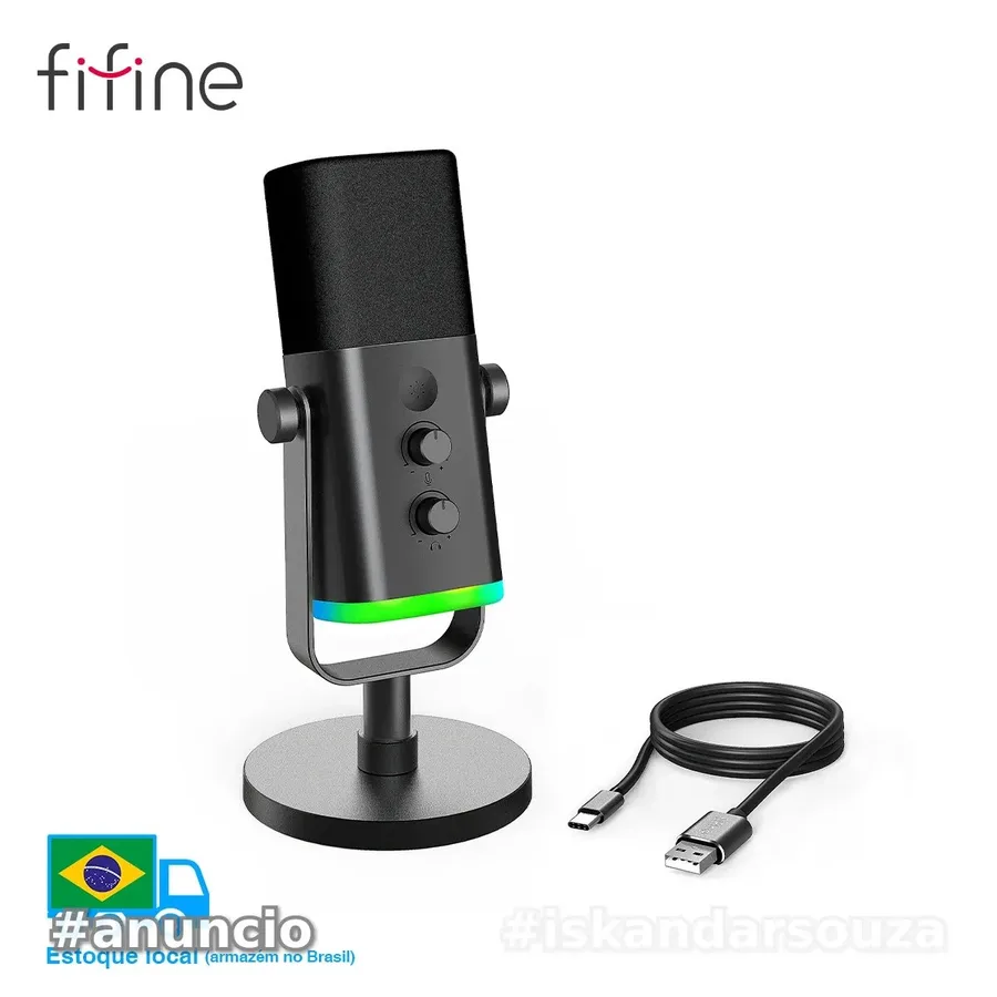 Fifine AM8 microfone dinâmico usbxlr AmpliGame-AM8