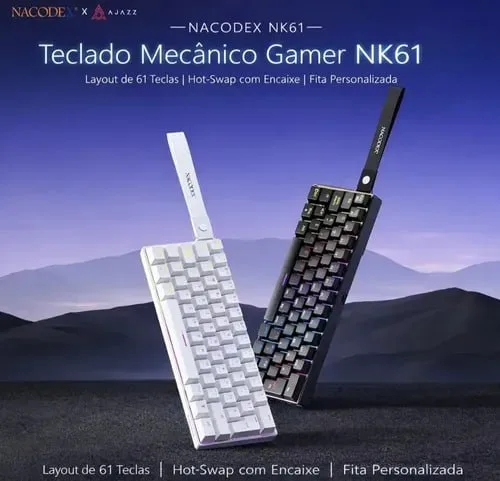 Teclado Mecanico Ajazz X Nacodex NK61 , Switch Red