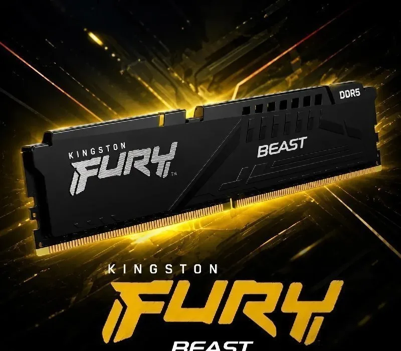 Memória Kingston Fury Beast Ddr5 16gb 5200mhz Kf552c40bb-16