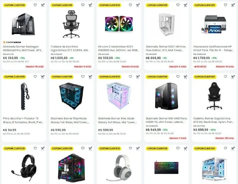 A promoção pode encerrar a qualquer momento.