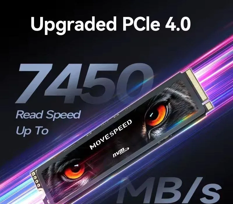 1TB Movespeed 7450mbs ssd nvme m.2 2280 4tb 2tb 1tb m2 pcie 4.0x4 2280 PS5 e PC