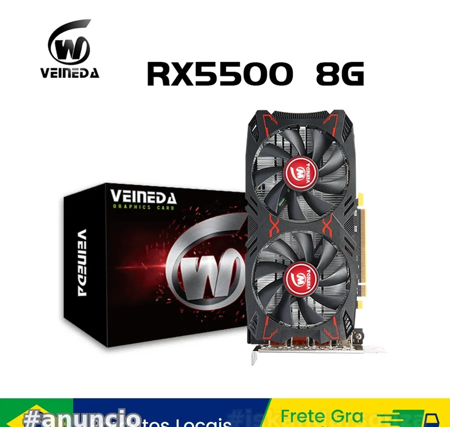 Placa de Vídeo RX 5500 8GB Veineda