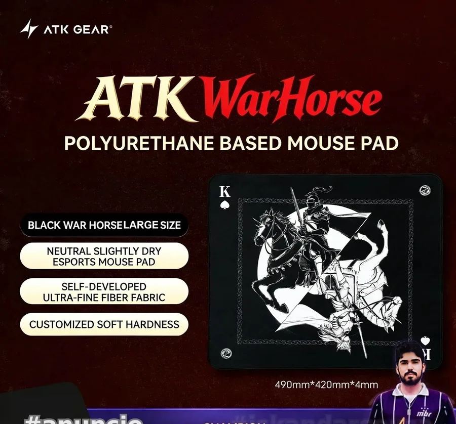 Mousepad ATK Warhorse Battle Riding, 490x420x4mm , Original mouse pad 49x42x4mm War Horse
