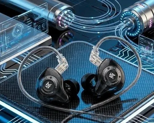 Fone de Ouvido KZ EDX Pro X, Hi-Fi Dynamic Drive Earphone HIFI
