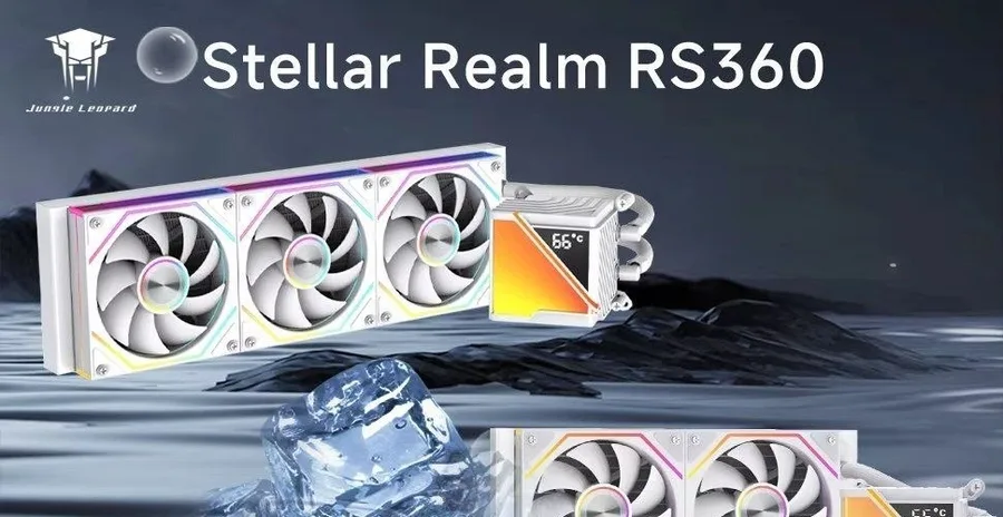 Water Cooler Jungle Leopard Star Realm RS, aRGB Com tela LCD 240 e 360